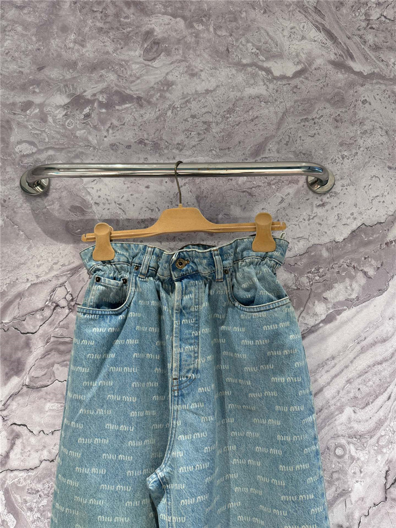 M1um1u flower waist jeans