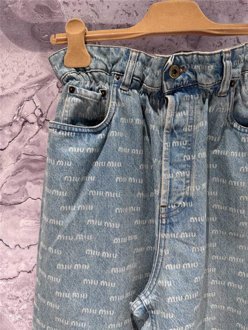 M1um1u flower waist jeans