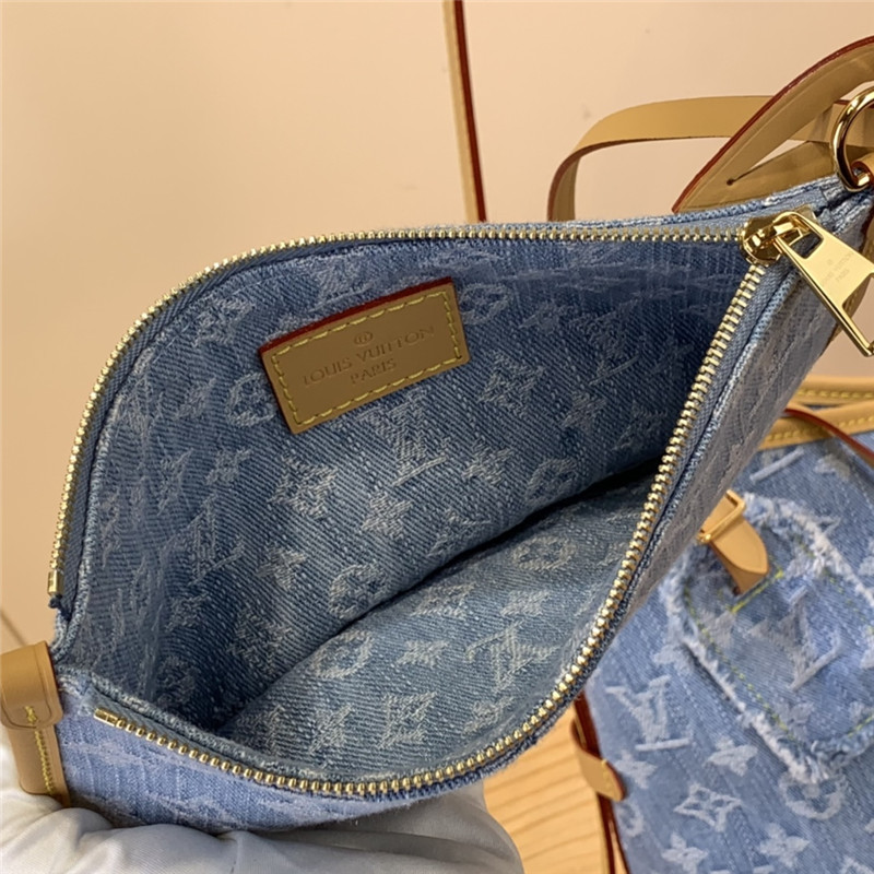l0vis Vvtt0n lv carryall denim pm bag