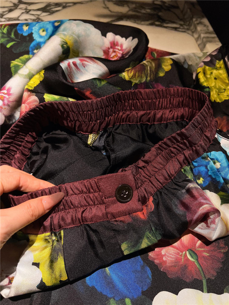 Dolce & Gabbana D&G Silk Print Half Skirt