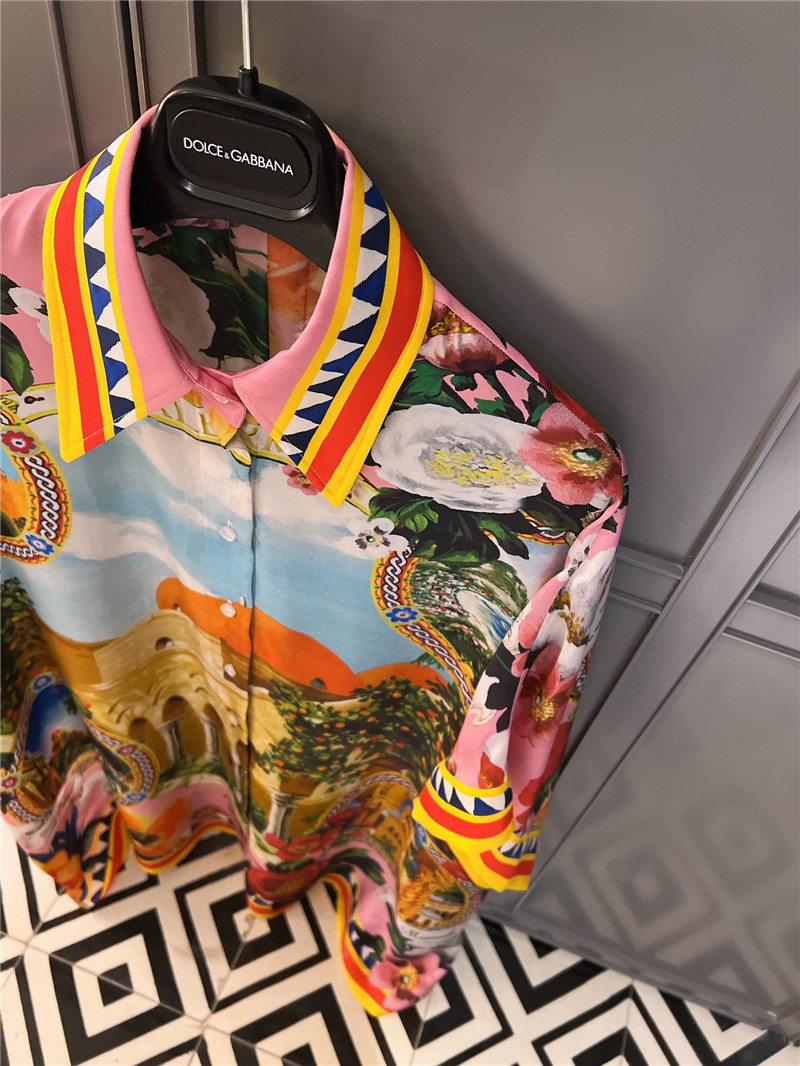 Dolce & Gabbana D&G silk floral print shirt
