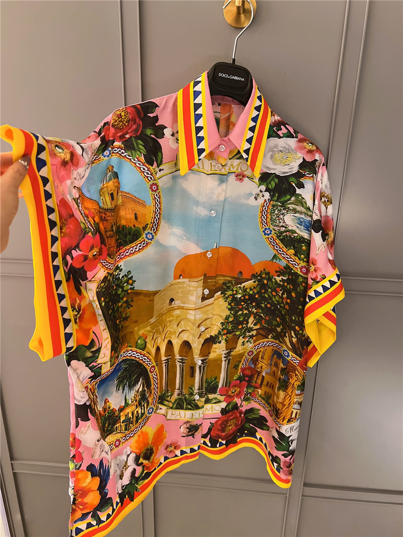 Dolce & Gabbana D&G silk floral print shirt