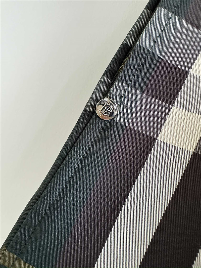 Burberry Ink Green Check Sleeveless Vest Skirt