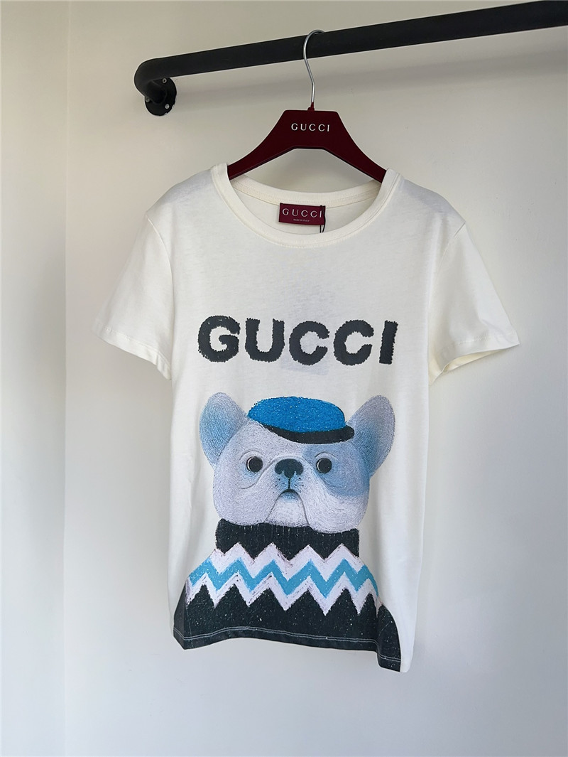 Gucci dog print t-shirt