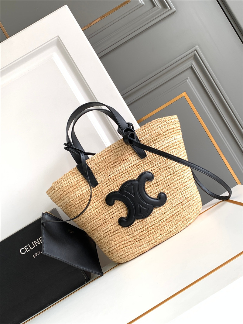 Ce1i*e teen plant cowhide classic basket bag