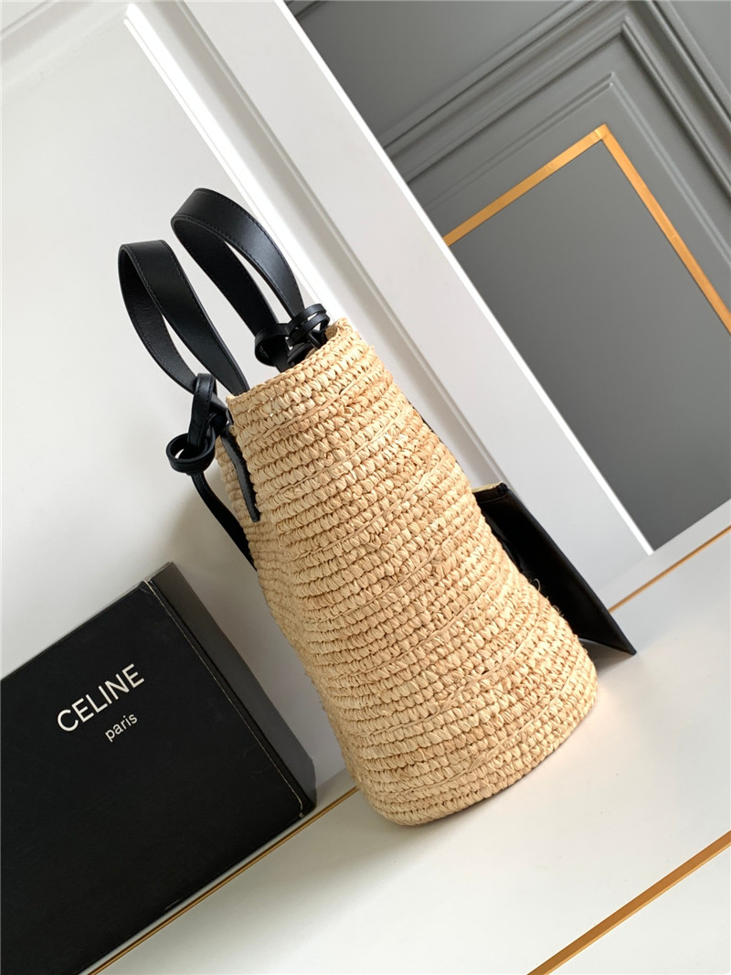 Ce1i*e teen plant cowhide classic basket bag