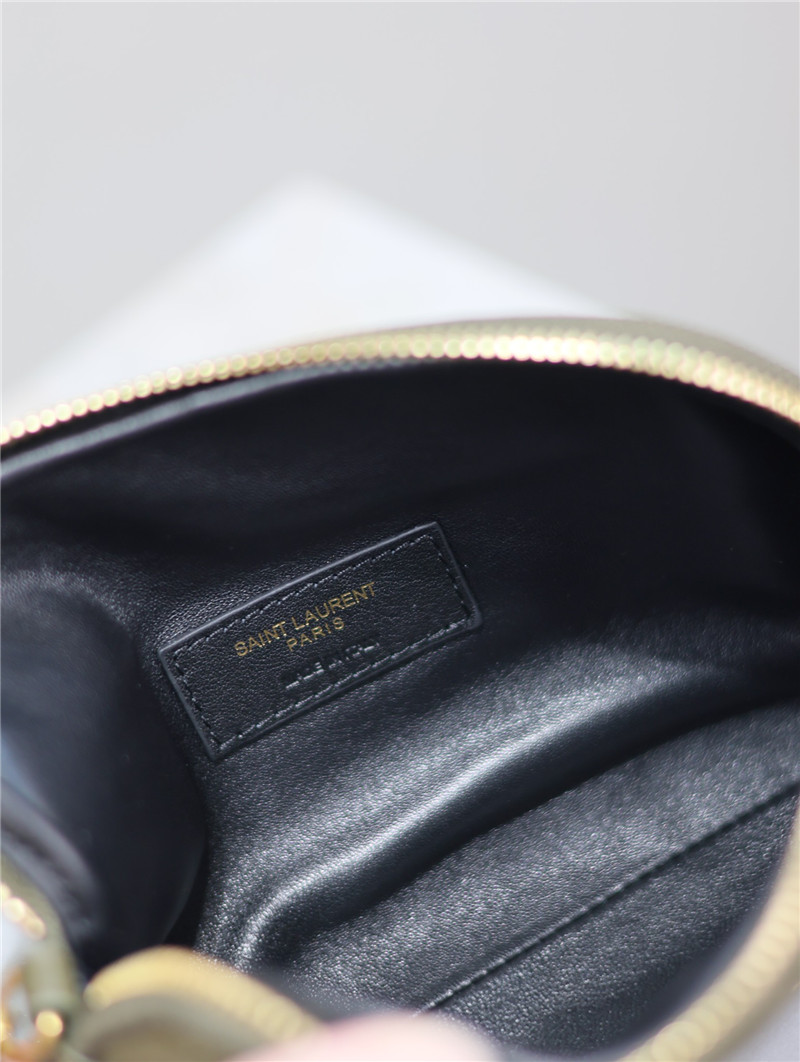 Sa1nt Lau*nt gaby zipped pouch in green