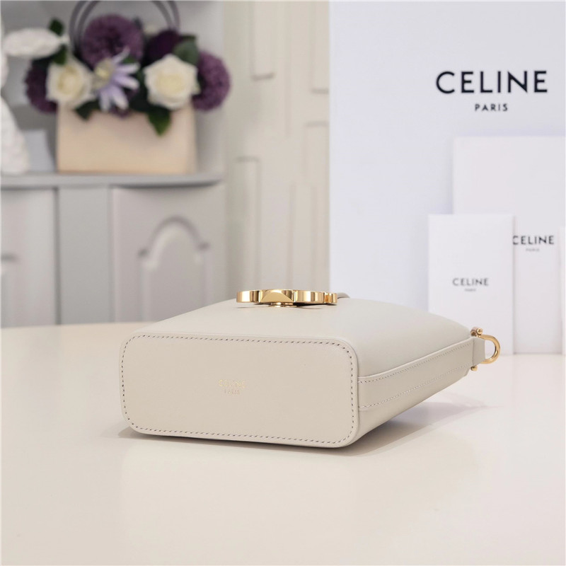 Ce1i*e mini bucket bag in beige