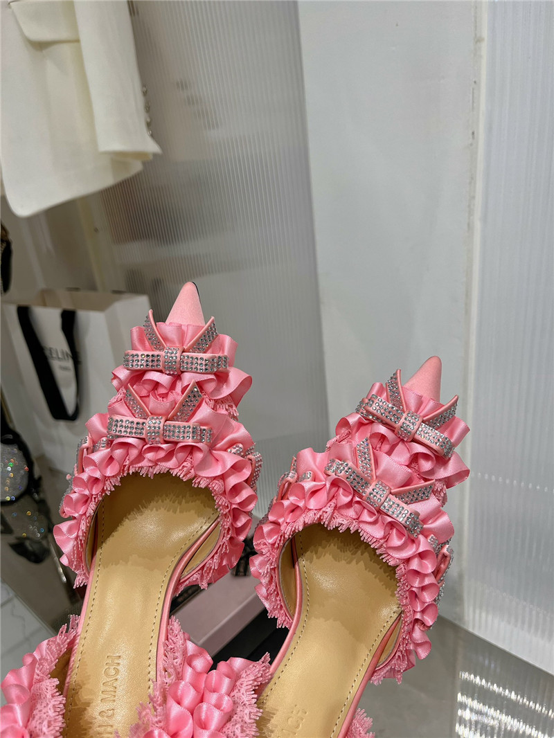 Mach & Mach Silk Slingback Pumps