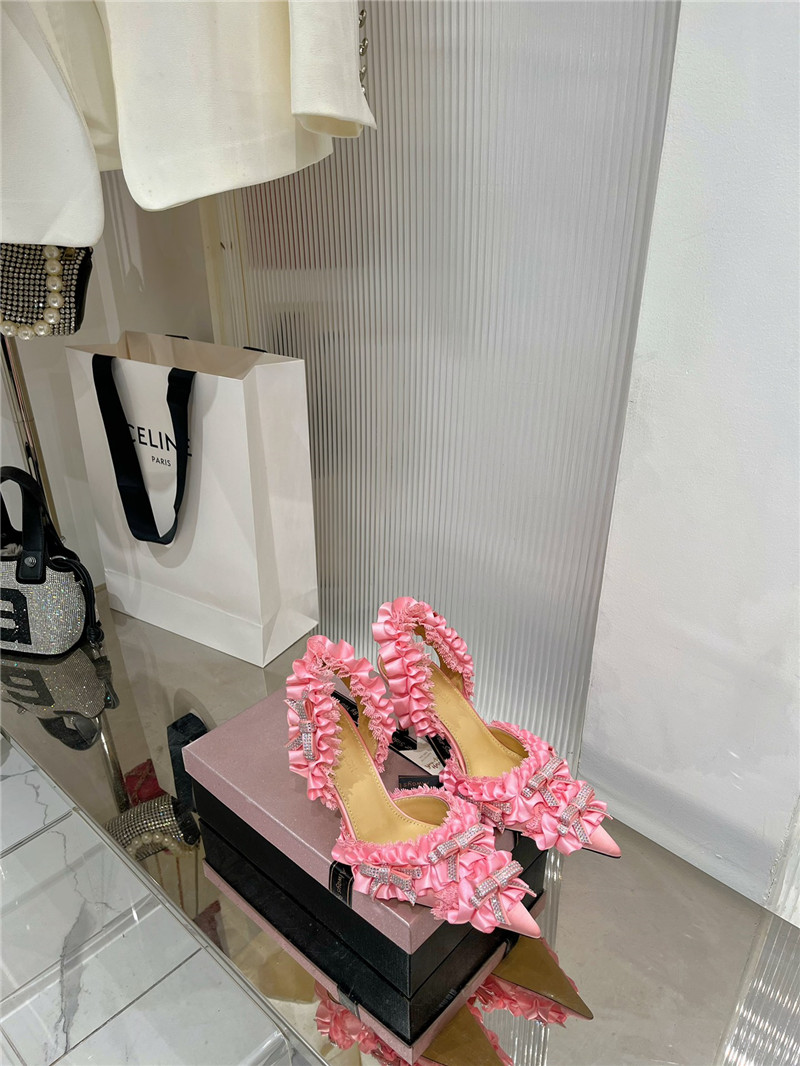 Mach & Mach Silk Slingback Pumps