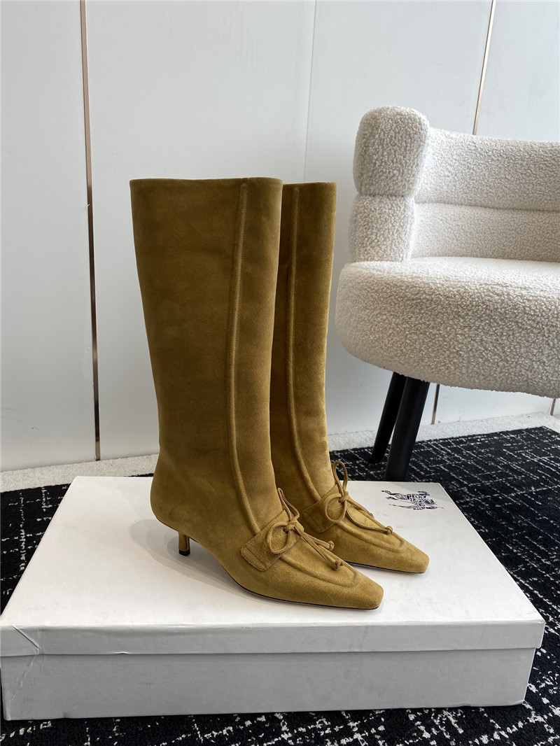 Burberry Storm Suede Knee-High Boots