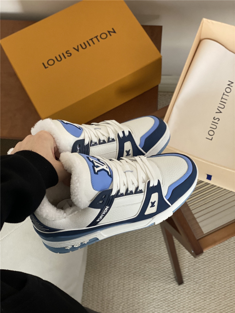 l0vis Vvtt0n lv trainer fur sneakers in blue
