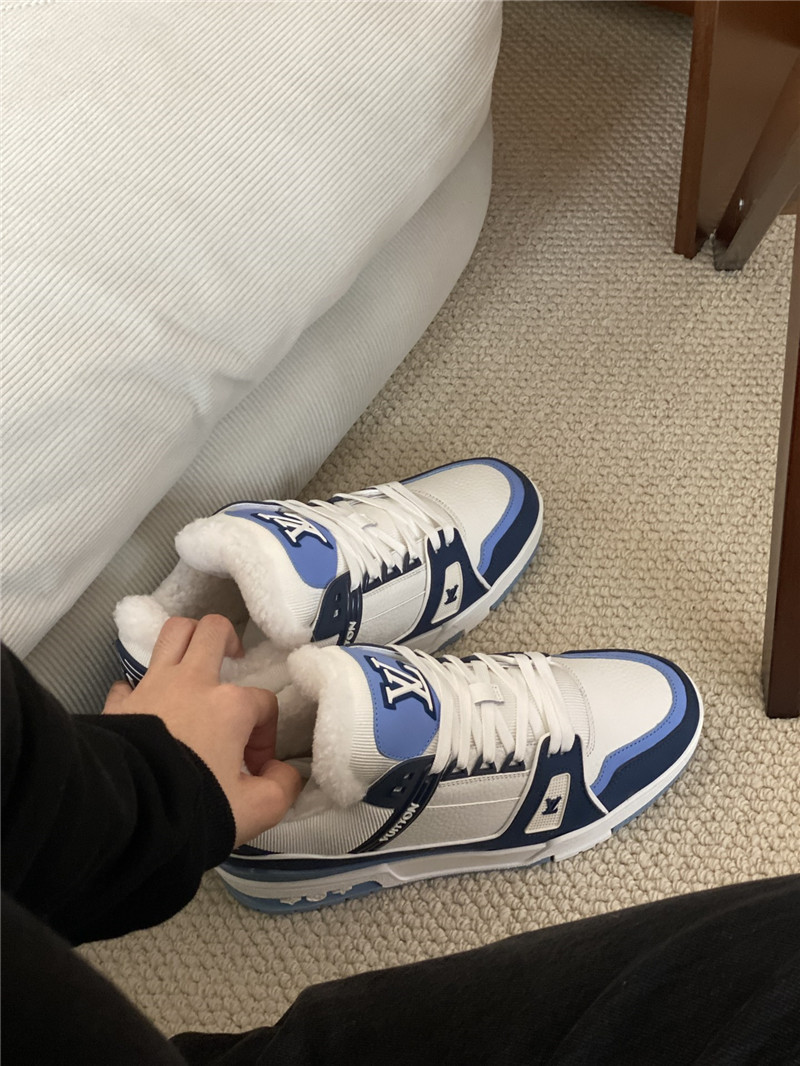 l0vis Vvtt0n lv trainer fur sneakers in blue