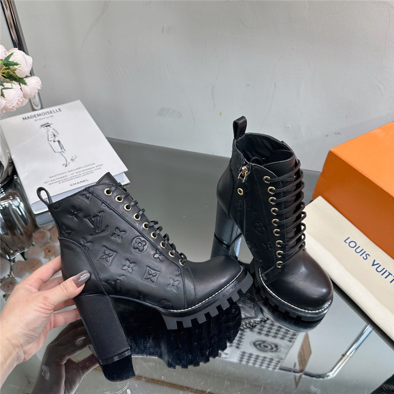 Louis Vuitton Star Trail Black Ankle Boots