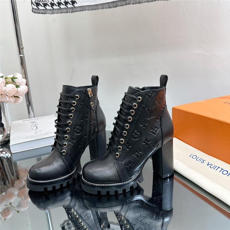 Louis Vuitton Star Trail Black Ankle Boots