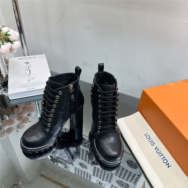 Louis Vuitton Star Trail Black Ankle Boots