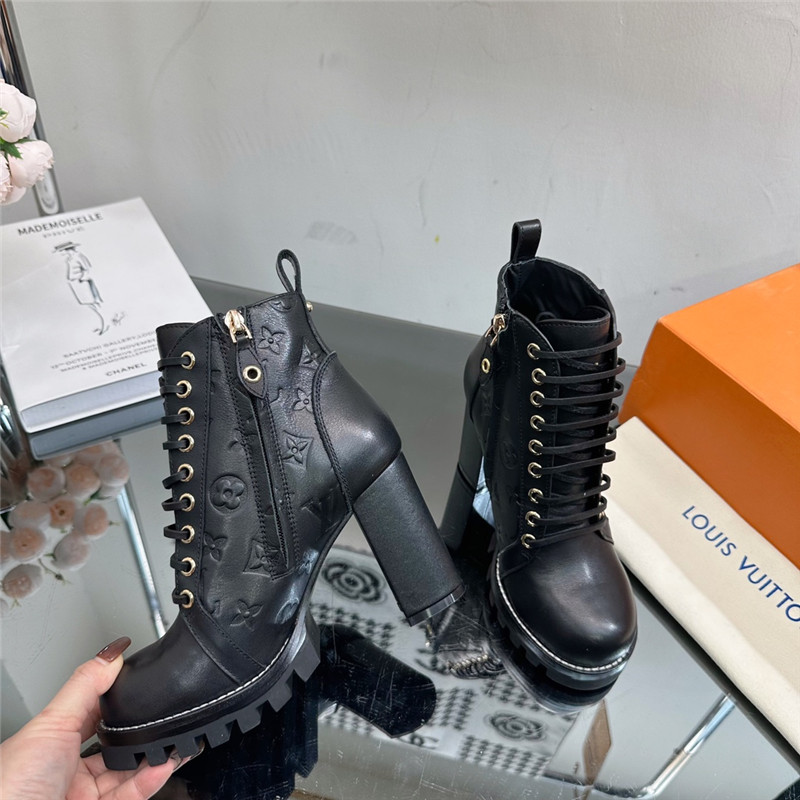 Louis Vuitton Star Trail Black Ankle Boots