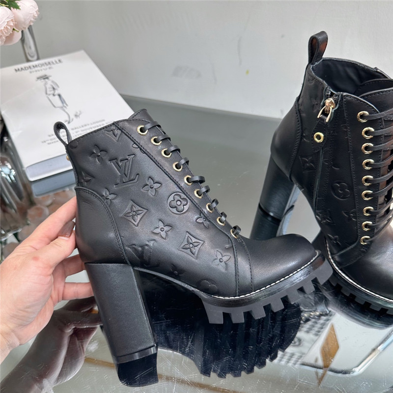 Louis Vuitton Star Trail Black Ankle Boots