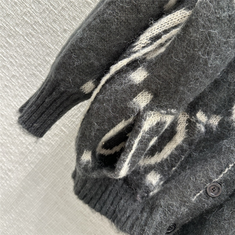 Gvc*1 gg black mohair cardigan jacket