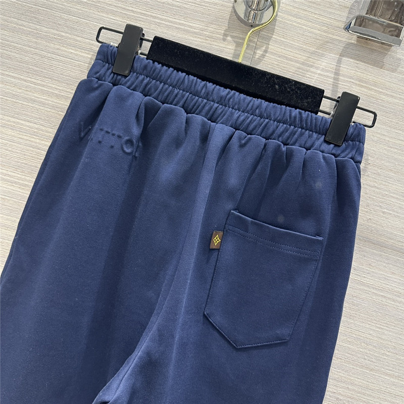 Louis Vuitton LV Blue Hooded Logo Sweatshirt Suit