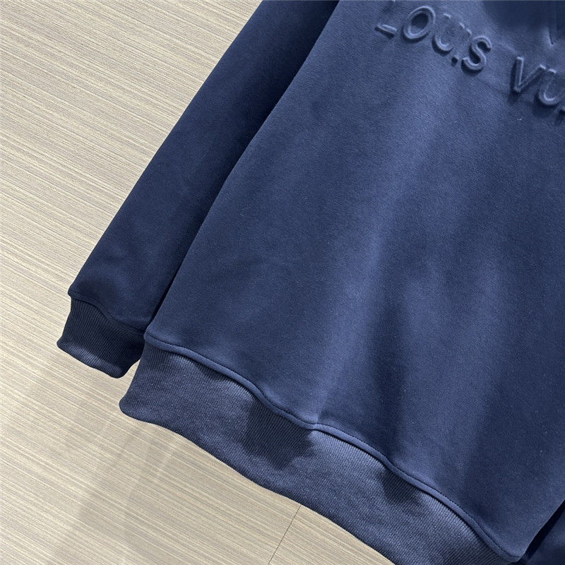 Louis Vuitton LV Blue Hooded Logo Sweatshirt Suit