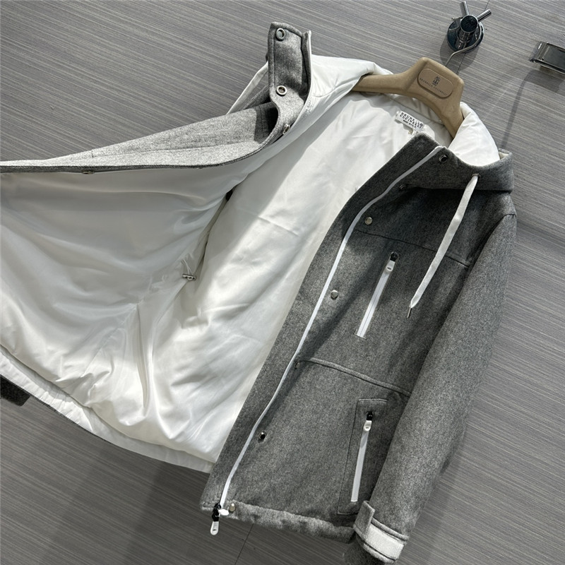 BC Dark Grey Wool Down Jacket