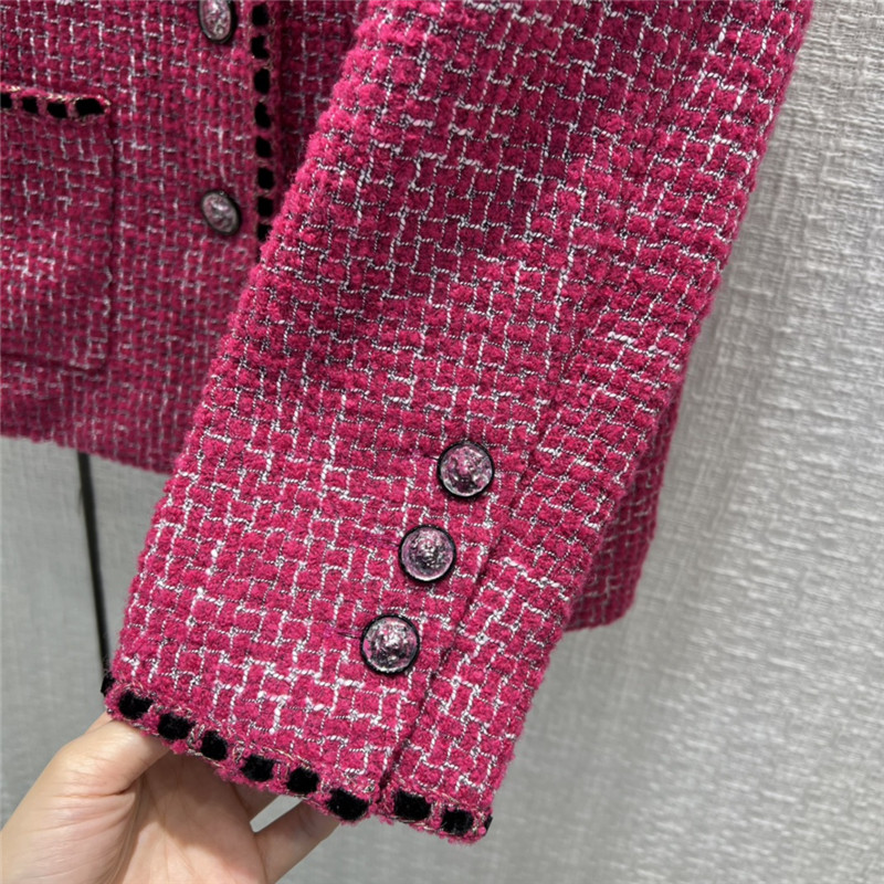 Ch**el woven velvet pink jacket