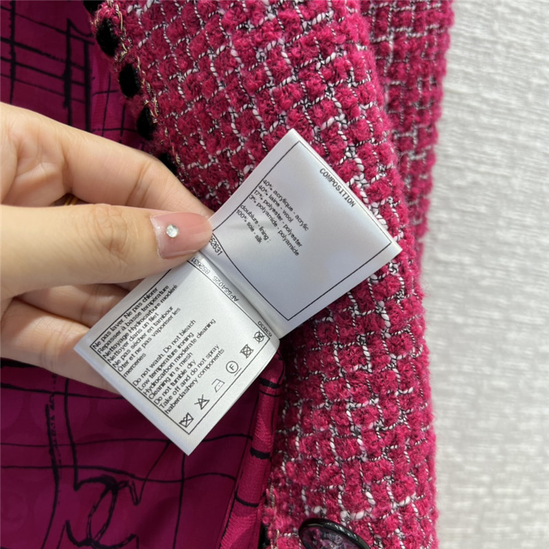 Ch**el woven velvet pink jacket