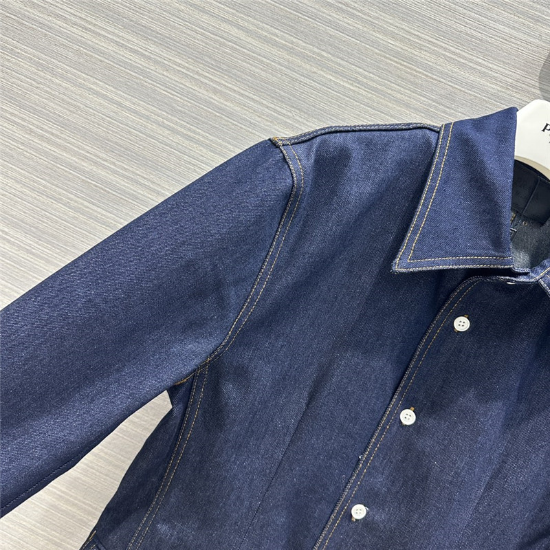 Prada Washed Blue Denim Jacket