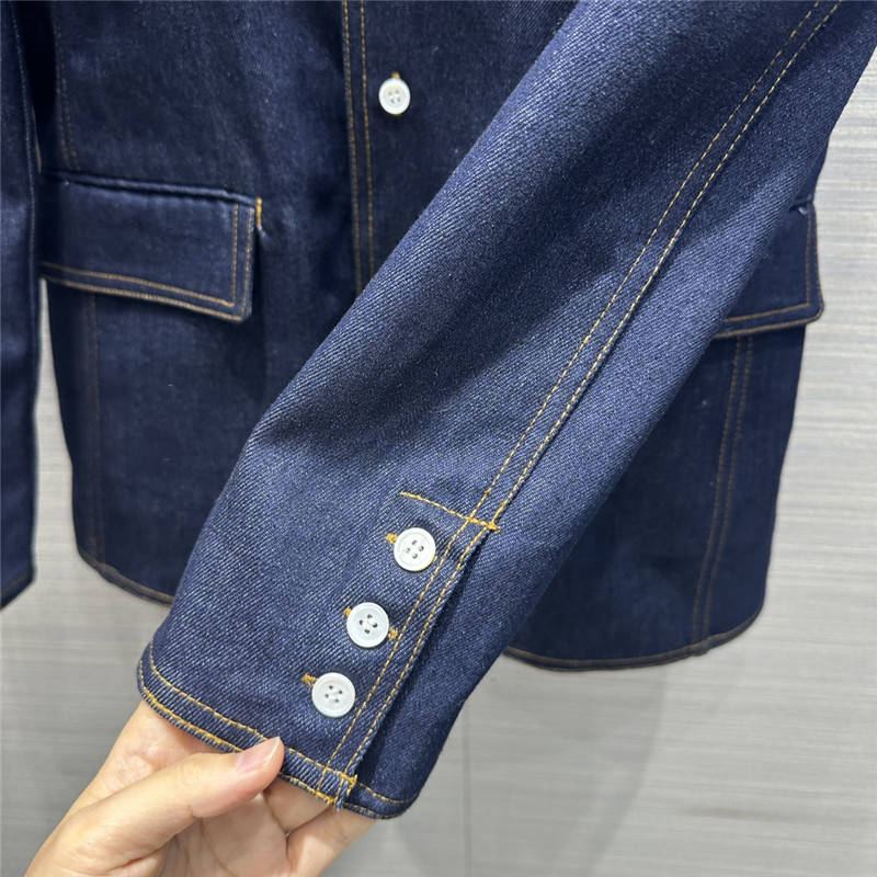 Prada Washed Blue Denim Jacket