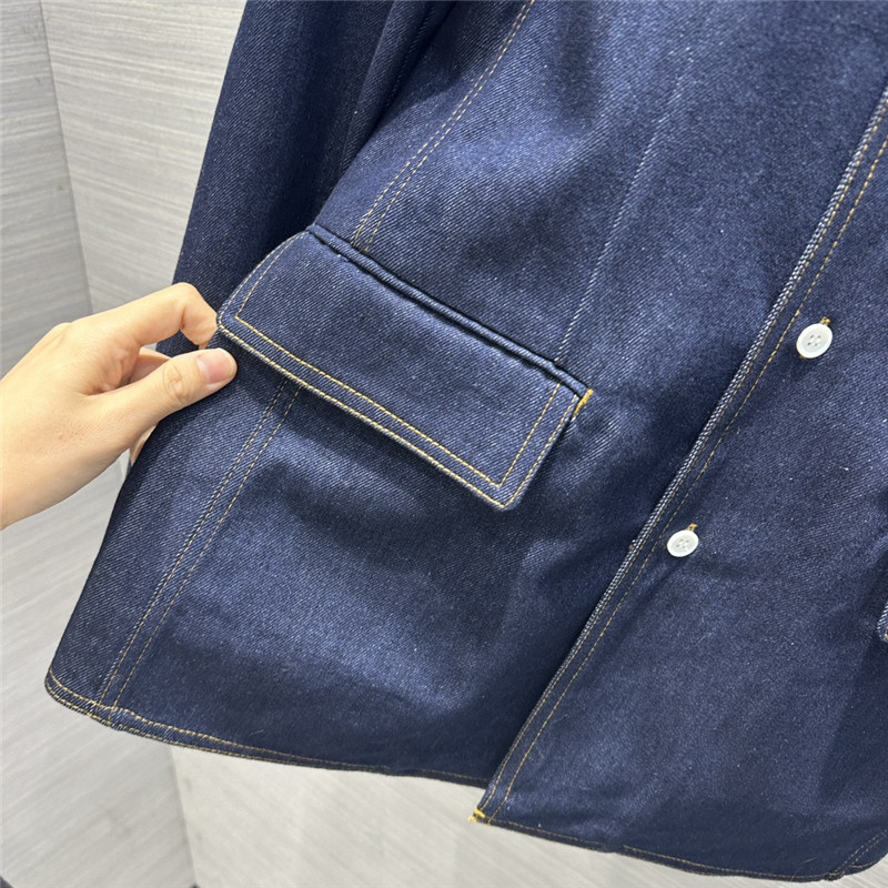 Prada Washed Blue Denim Jacket