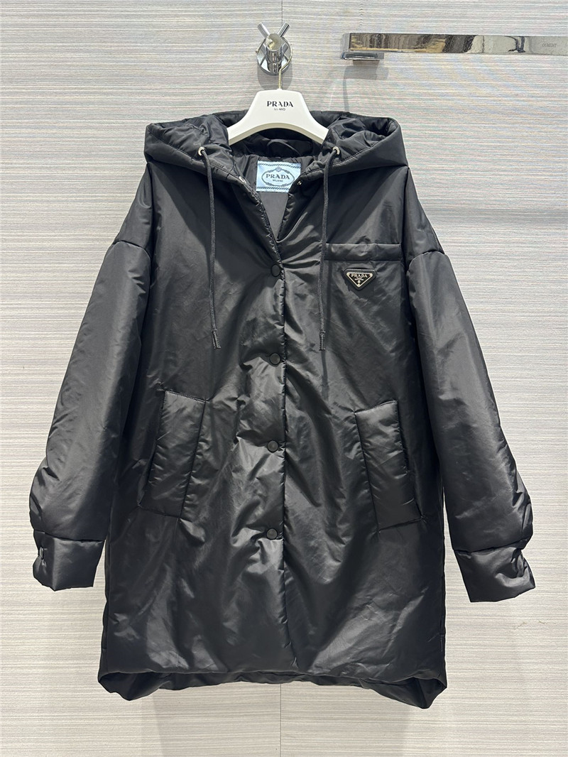 prada regenerated nylon series large cotton jacket