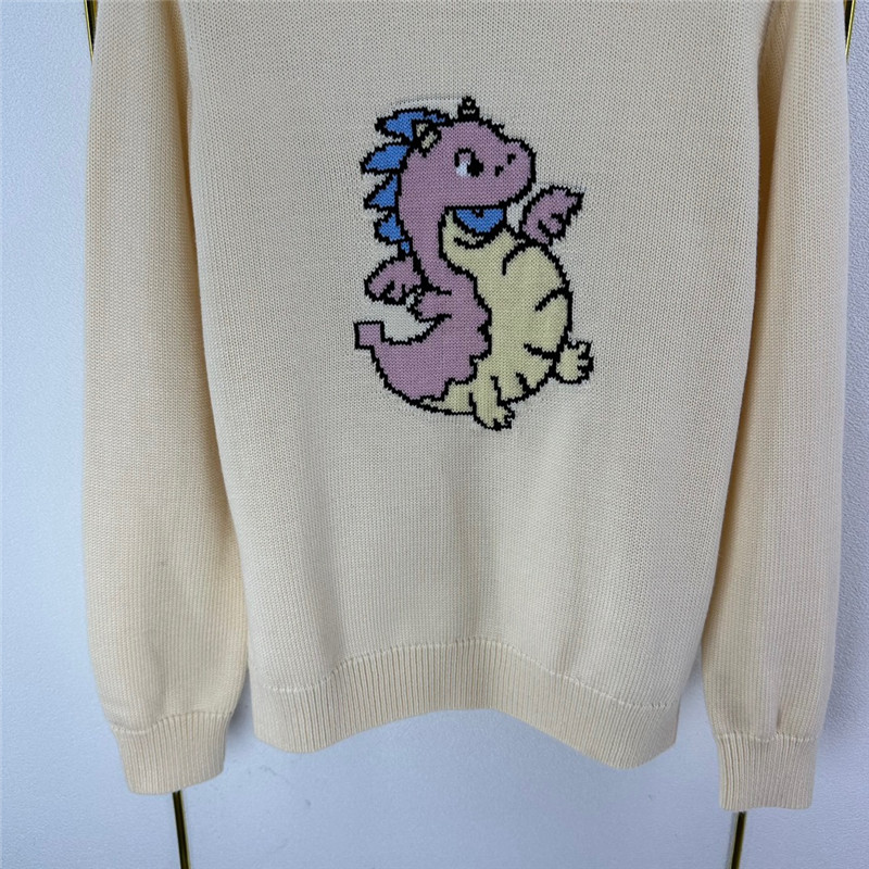 Gvc*1 off-white dragon appliqu¨¦ sweater
