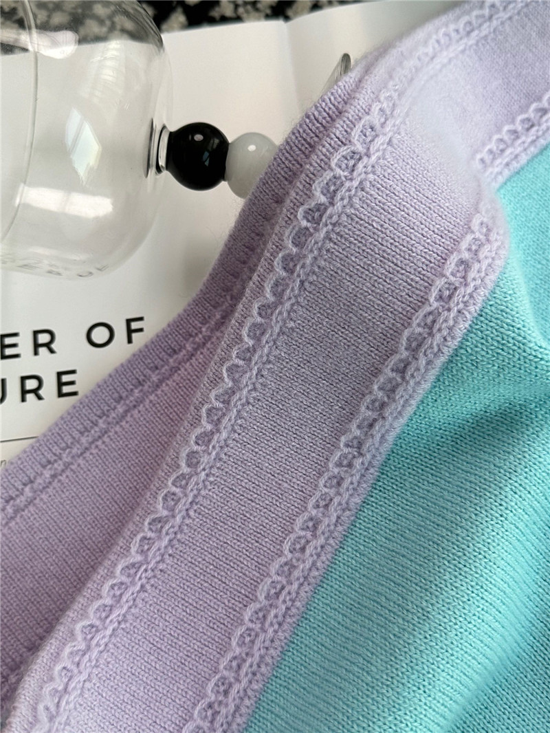 Ch**el color block pullover logo sweater