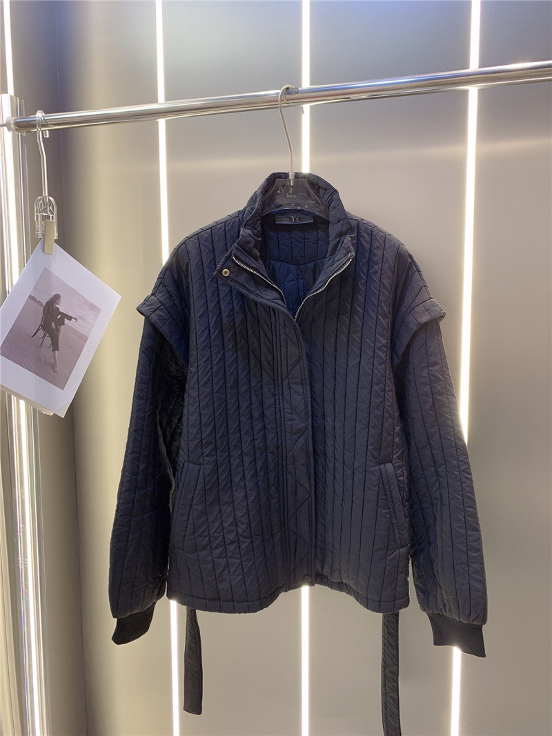 Y51 stand collar padded jacket
