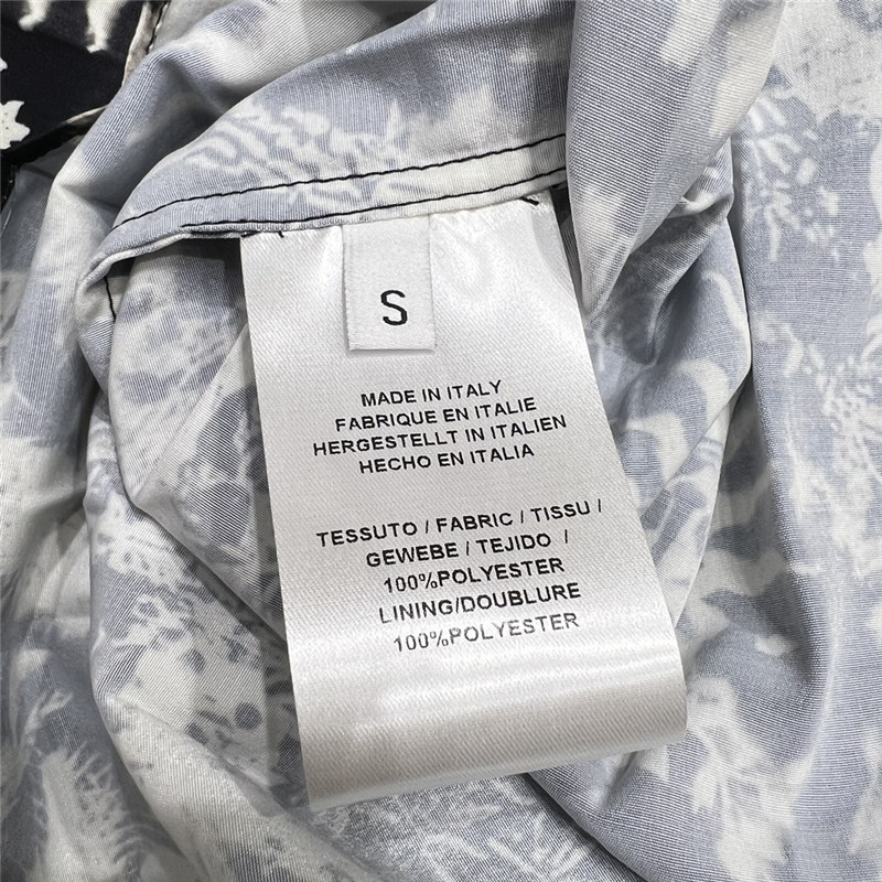 D10r pleated digital positioning printed long skirt