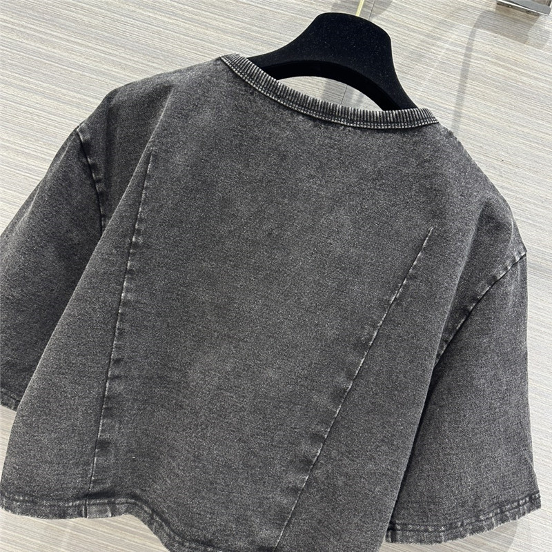 Gvc*1 star silver silk special yarn knitted slim top