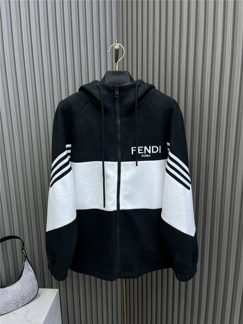 fendi hooded zipped jacket