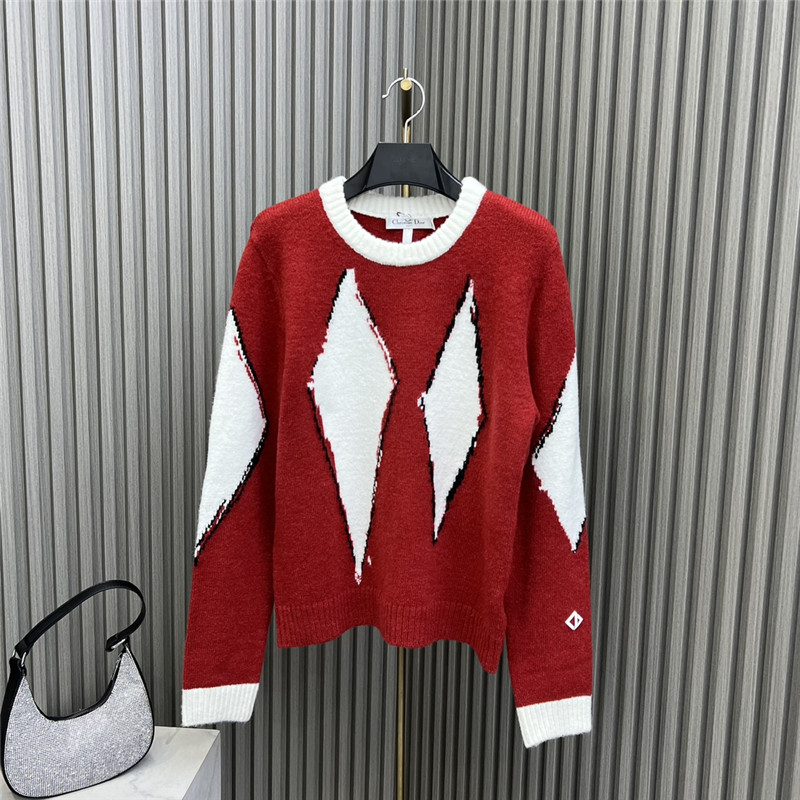 Dior Diamond Crew Neck Sweater