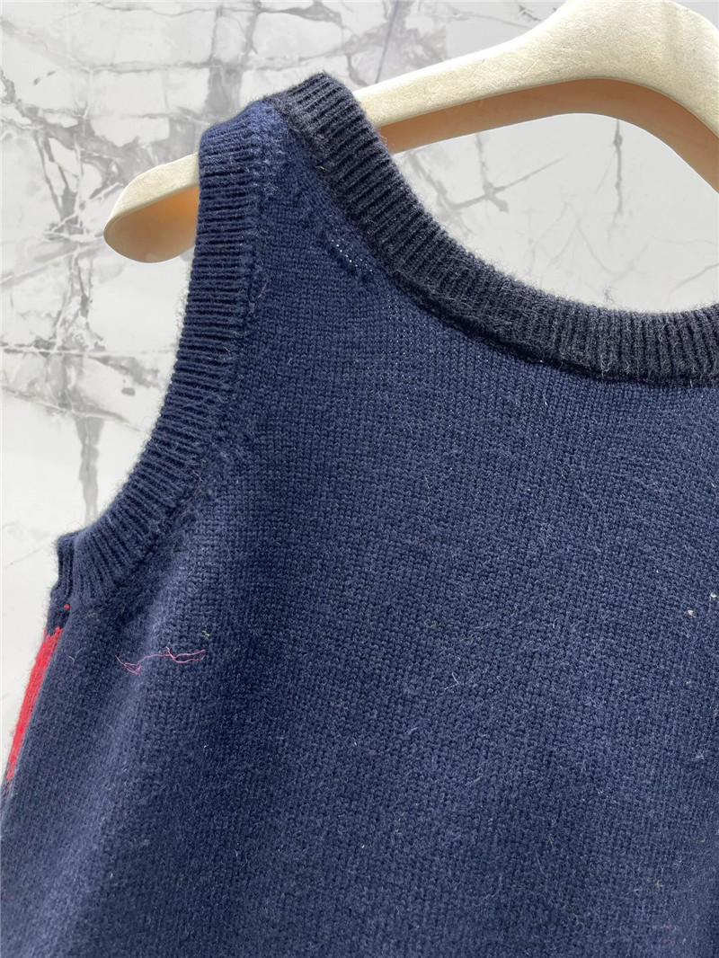 miu miu logo D1am0nd wool vest