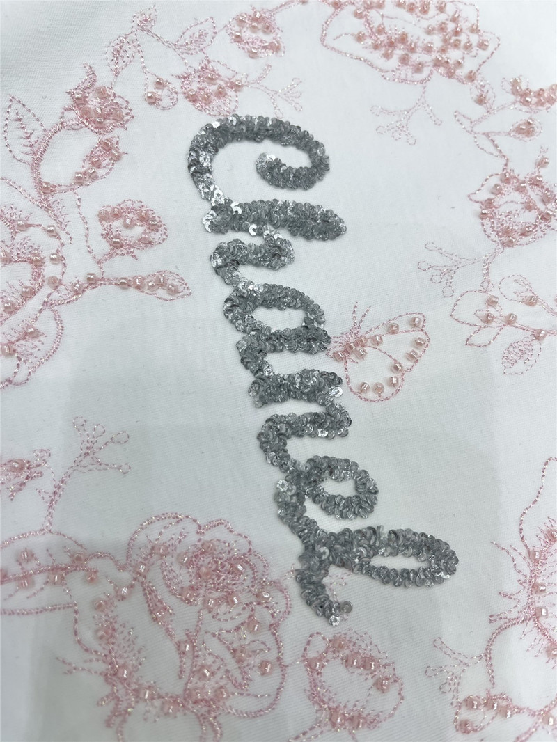 Ch**el colorblock embellished short-sleeved t-shirt