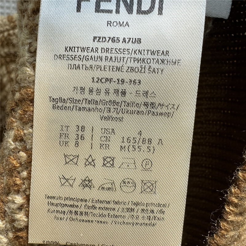 F**di classic ff jacquard knitted jacket