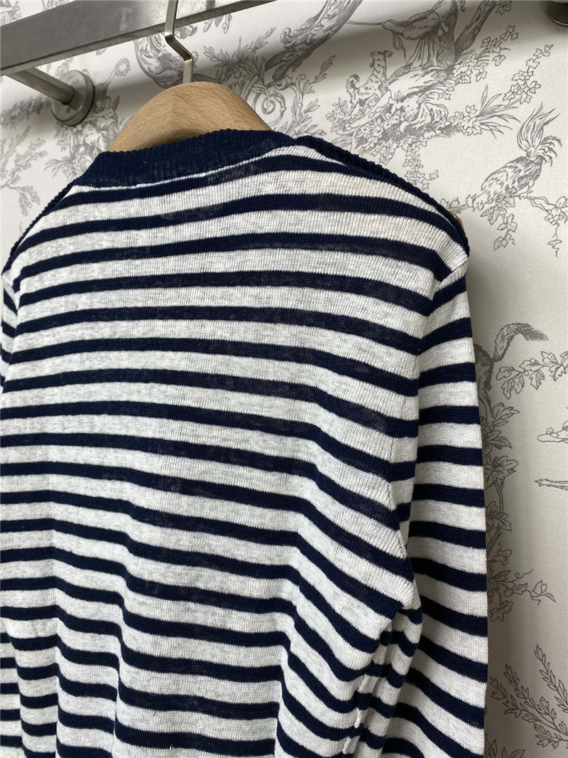 D10r new lucky star striped knitted long sleeves
