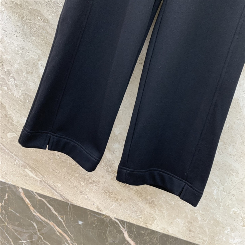 M1um1u elastic drawstring fleece casual pants