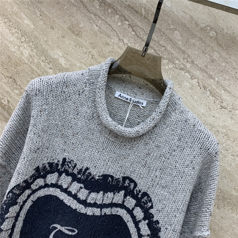 Acne Studios Vintage Jacquard Knit Sweater