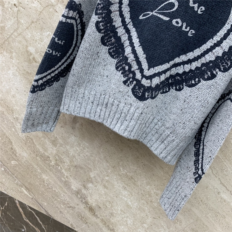 Acne Studios Vintage Jacquard Knit Sweater