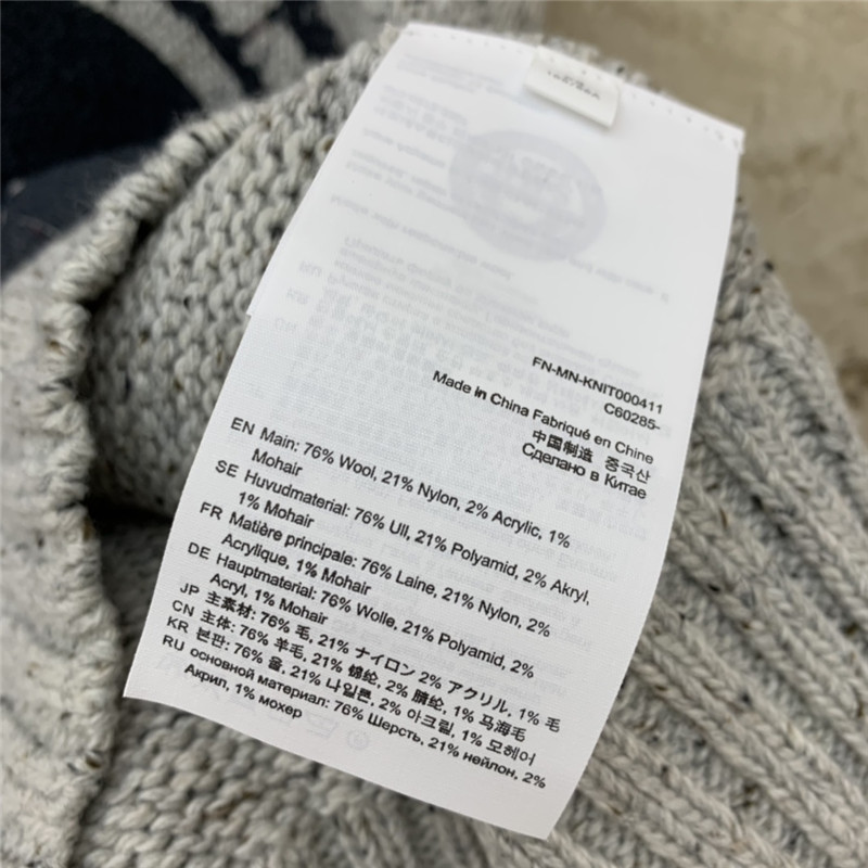 Acne Studios Vintage Jacquard Knit Sweater