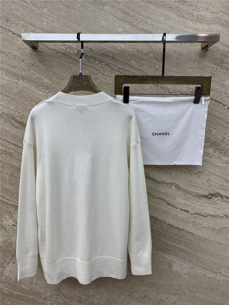 Ch**el sequin embroidered cardigan