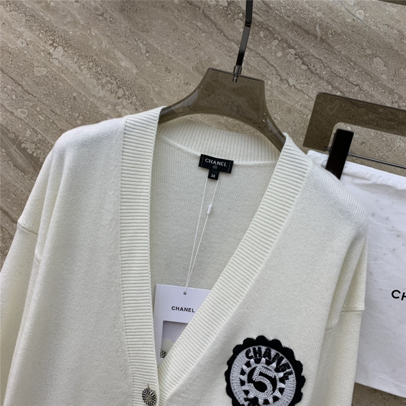 Ch**el sequin embroidered cardigan