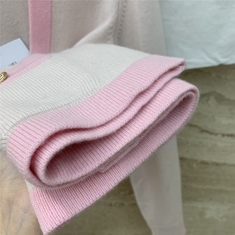 Ch**el macaron color cardigan in pink